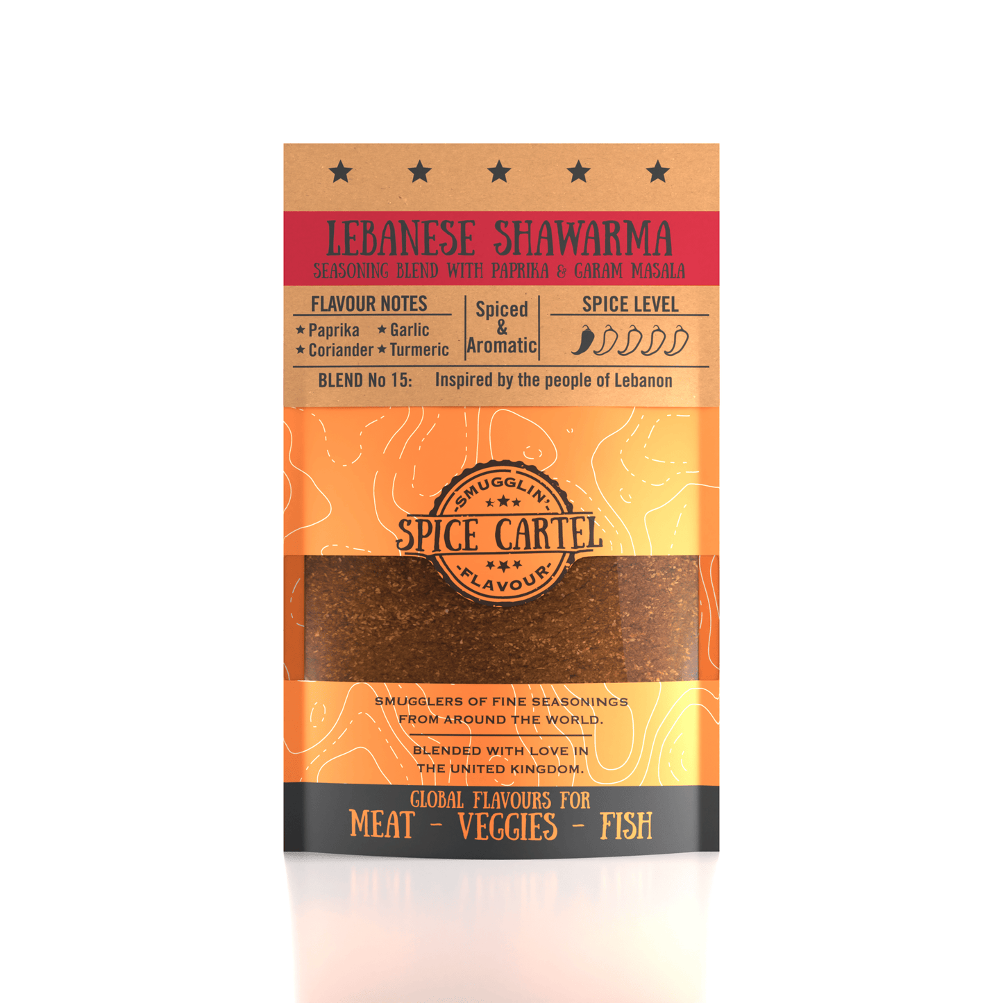 Spice Cartel's Lebanese Shawarma 35g Resealable Pouch