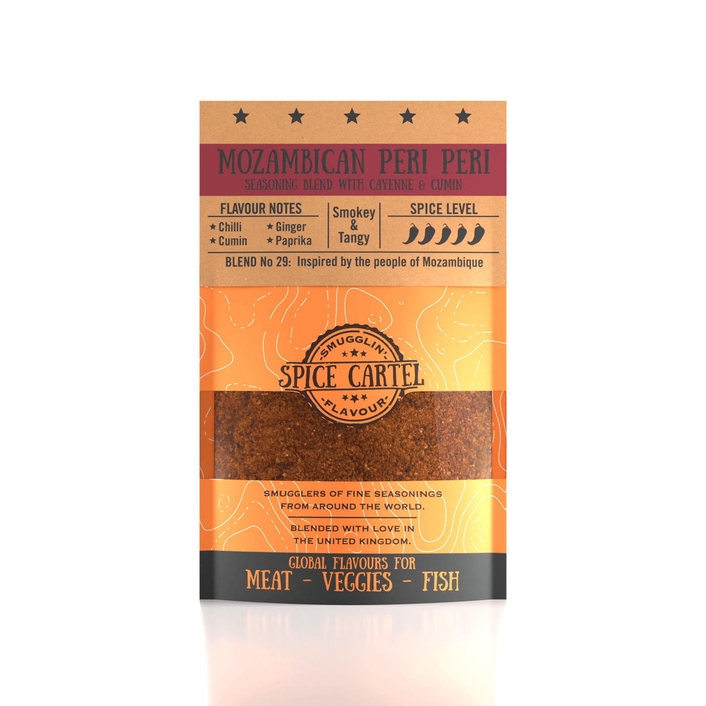 Spice Cartel's Mozambican Peri Peri 35g Resealable Pouch