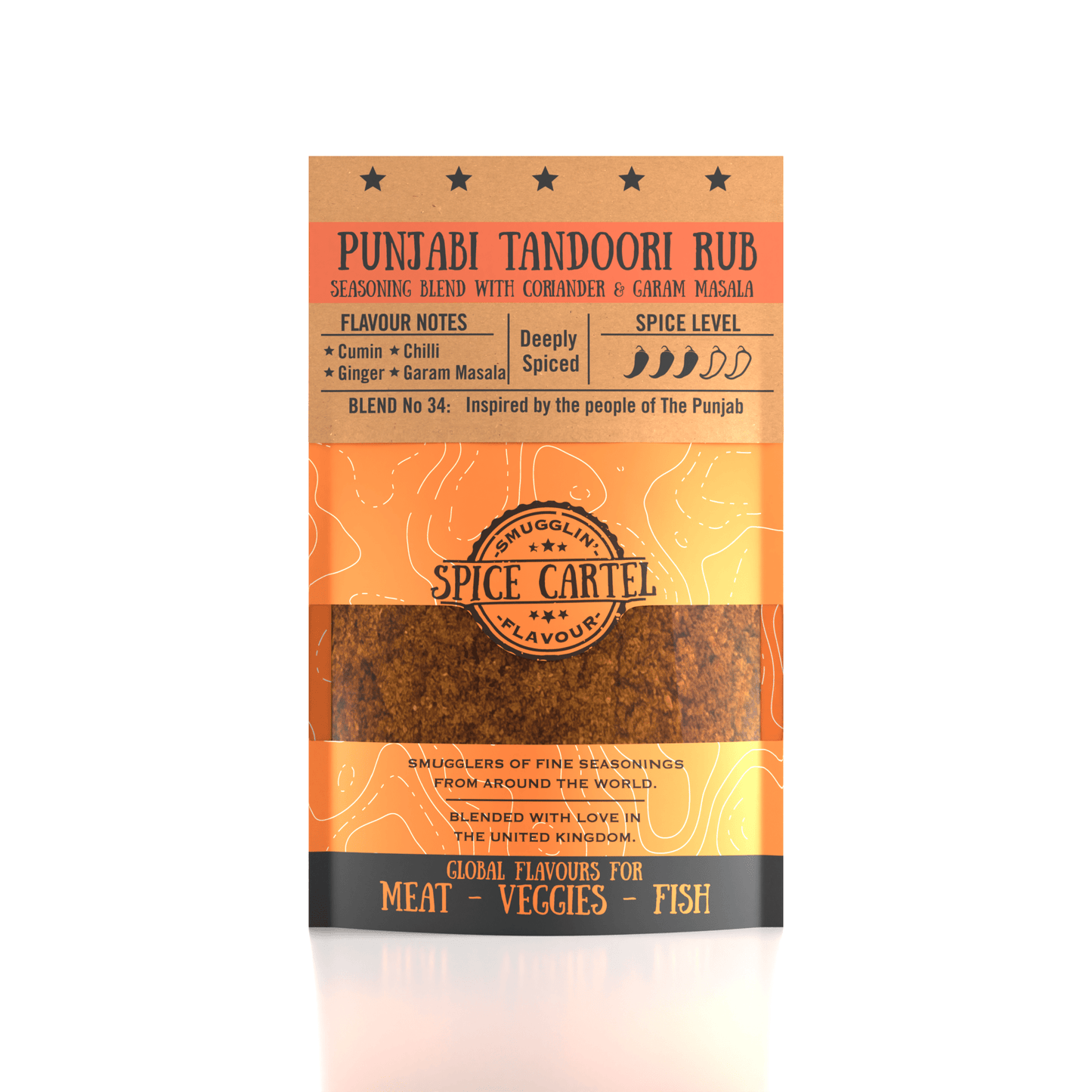 Spice Cartel's Punjabi Tandoor Masala Rub 35g Resealable Pouch
