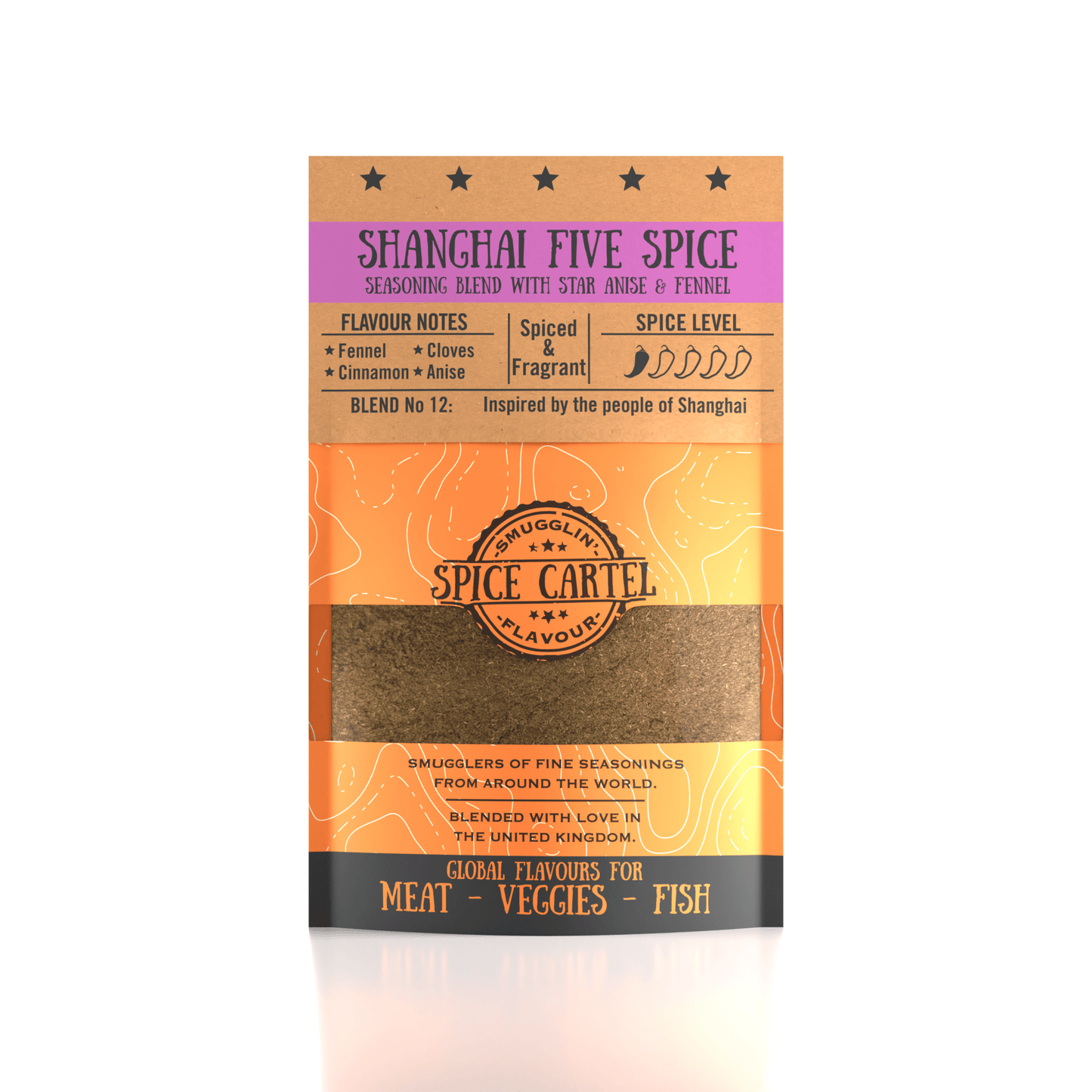 Spice Cartel's Shanghai Five Spice 35g Resealable Pouch